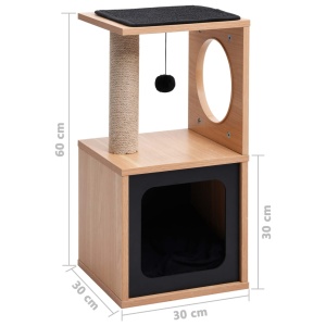 Ansamblu pentru pisici, covoraș din funie de sisal, 60 cm - Img 6
