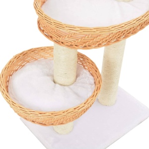 Ansamblu pentru pisici cu stâlp funie sisal, natural, salcie - Img 4