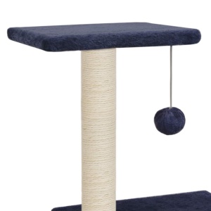 Ansamblu pisici, stâlpi din funie sisal, 65 cm, bleumarin - Img 5
