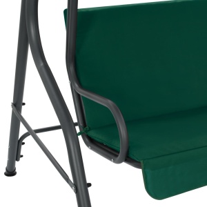 Balansoar de grădină, verde, 170x110x153 cm, material textil - Img 6