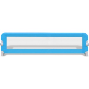 Balustradă de pat protecție copii, 2 buc, albastru, 150 x 42 cm - Img 4