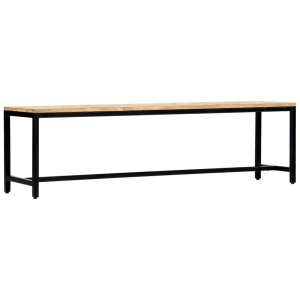 Bancă de bucătărie, 160 cm, lemn masiv de mango nefinisat - Img 2