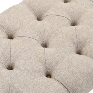 Bancă depozitare, Lemn masiv și material textil 103x51x44 cm - Img 6