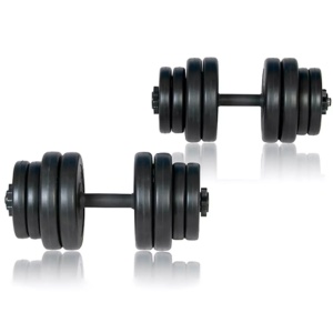 Bancă fitness, halteră și set gantere - Img 12