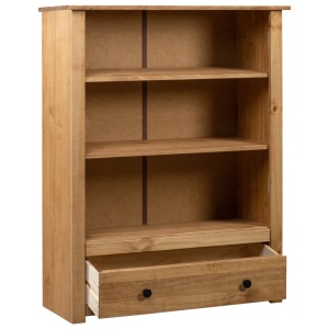 Bibliotecă, 80 x 35 x 110 cm, lemn masiv de pin, gama Panama - Img 2