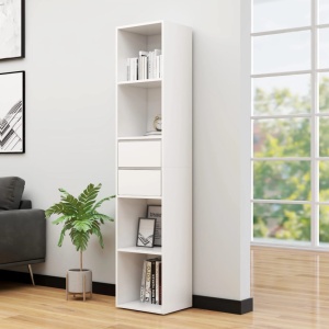 Bibliotecă, alb, 36 x 30 x 171 cm, PAL