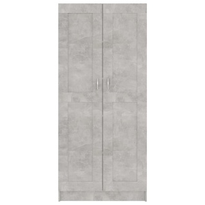 Bibliotecă, gri beton, 82,5 x 30,5 x 185,5 cm, PAL - Img 5