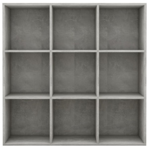Bibliotecă, gri beton, 98 x 30 x 98 cm, PAL - Img 4