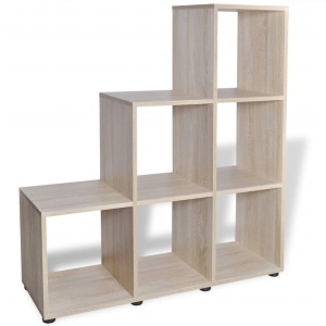Bibliotecă in trepte / Raft de expunere 107 cm Stejar - Img 4