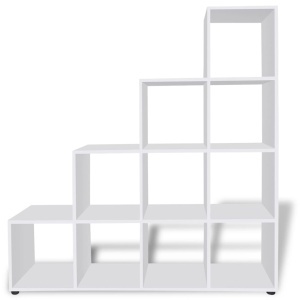Bibliotecă in trepte / Raft de expunere 142 cm Alb - Img 3