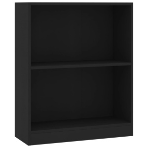 Bibliotecă, negru, 60 x 24 x 74,5 cm, PAL - Img 2