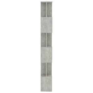Bibliotecă/Separator cameră, gri beton, 80 x 24 x 192 cm, PAL - Img 5