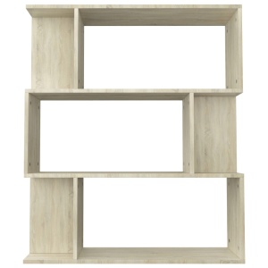 Bibliotecă/Separator cameră, stejar Sonoma, 80x24x96 cm, PAL - Img 5