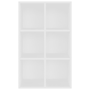 Bibliotecă/Servantă, alb, 66 x 30 x 97,8 cm, PAL - Img 6