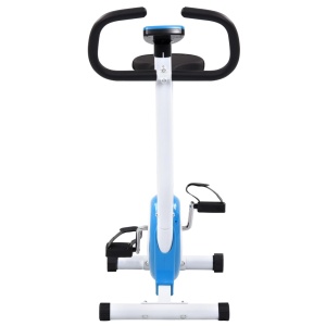 Bicicletă fitness cu curea de rezistență, albastru - Img 4