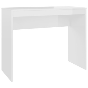 Birou, alb foarte lucios, 90 x 40 x 72 cm, PAL - Img 2
