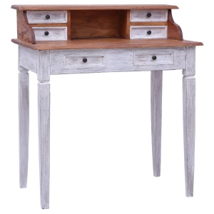 Birou de scris cu sertare, 90x50x101 cm, lemn masiv reciclat