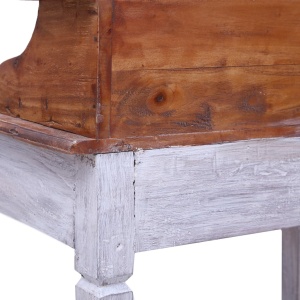 Birou de scris cu sertare, 90x50x101 cm, lemn masiv reciclat - Img 6