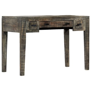 Birou, negru, 110 x 50 x 75 cm, lemn masiv de mango - Img 12