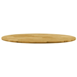 Blat de masă, lemn masiv de stejar, rotund, 23 mm, 700 mm - Img 2