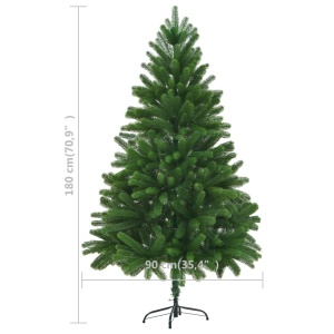 Brad de Crăciun artificial, ace cu aspect natural, 180 cm verde - Img 6