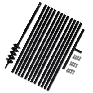 Burghiu manual găuri in pământ 100 mm cu tub prelungitor 13 m