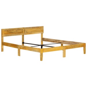 Cadru de pat, 180 cm, lemn masiv de mango - Img 6