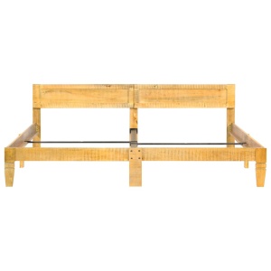 Cadru de pat, 200 cm, lemn masiv de mango - Img 3