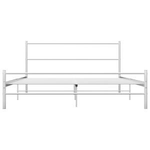 Cadru de pat, alb, 120 x 200 cm, metal - Img 3