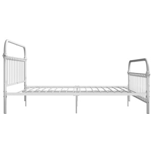 Cadru de pat, alb, 180 x 200 cm, metal - Img 4