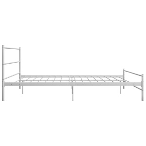 Cadru de pat, alb, 180 x 200 cm, metal - Img 4