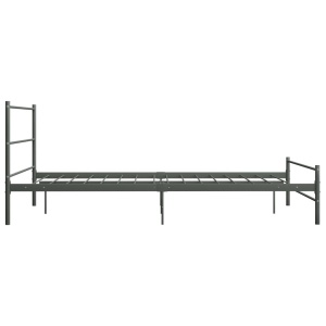 Cadru de pat, gri, 140 x 200 cm, metal - Img 4