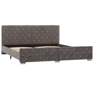Cadru pat, gri, 180 x 200 cm, material textil - Img 3