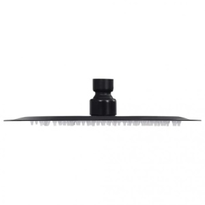 Cap de duș tip ploaie rotund, negru, 20 cm, oțel inoxidabil - Img 7