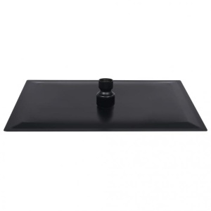 Cap duș dreptunghiular tip ploaie negru 30x20cm oțel inoxida - Img 5