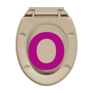 Capac WC inchidere silențioasă, eliberare rapidă, bej, oval - Img 10