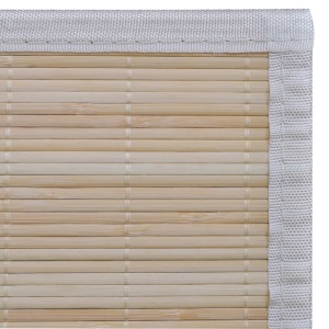 Carpetă dreptunghiulară din bambus natural, 120 x 180 cm - Img 5