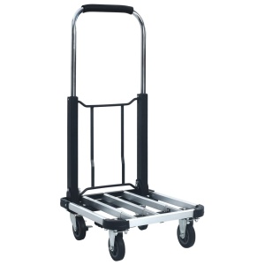 Cărucior de transport pliabil, 150 kg, argintiu, aluminiu - Img 2