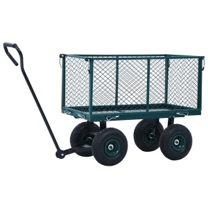Cărucior manual de grădină, verde, 350 kg - Img 6
