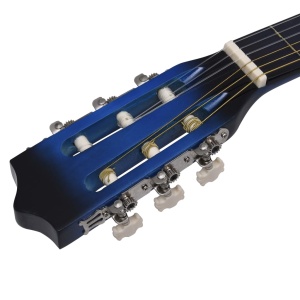 Chitară acustică occidentală cu egalizator, cu 6 corzi albastru - Img 4