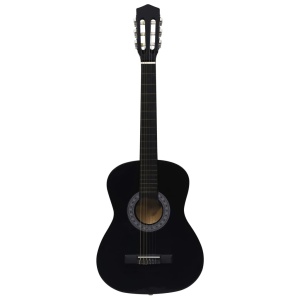 Chitară clasică pentru incepători și copii, negru, 3/4 36" - Img 3