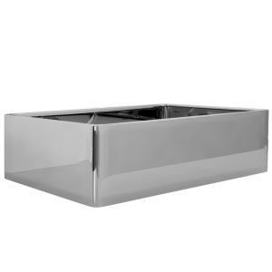 Chiuvetă de baie, argintiu, 41 x 30 x 12 cm, ceramică - Img 3