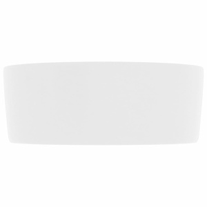 Chiuvetă de baie lux, alb mat, 40 x 15 cm, ceramică, rotund - Img 4