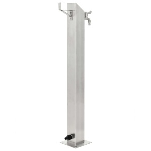 Coloană de apă pentru grădină, 95 cm, oțel inoxidabil, pătrat - Img 4