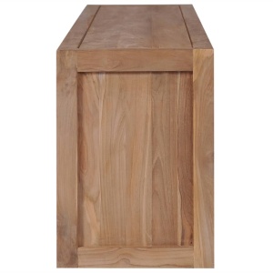 Comodă TV, 120 x 30 x 40 cm, lemn de tec cu finisaj natural - Img 3