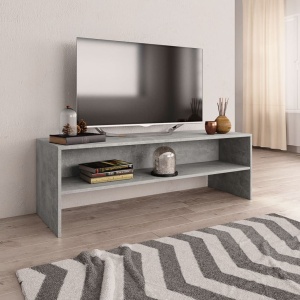 Comodă TV, gri beton, 120 x 40 x 40 cm, PAL