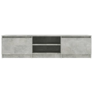 Comodă TV, gri beton, 140 x 40 x 35,5 cm, PAL - Img 6