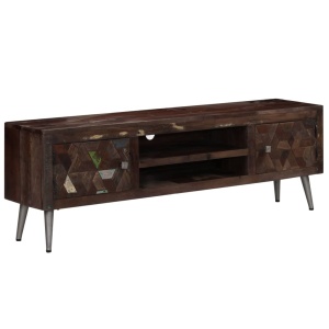 Comodă TV, Lemn masiv reciclat, 140 x 30 x 45 cm - Img 10
