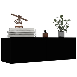 Comodă TV, negru, 100 x 30 x 30 cm, PAL - Img 3