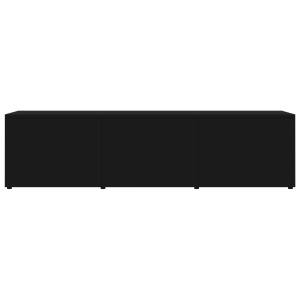 Comodă TV, negru, 120 x 34 x 30 cm, PAL - Img 5